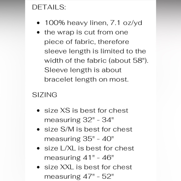 The Heavy Linen Maybe Wrap Collection Lightweight Open Jacket In Ginger M/L - Picture 12 of 12